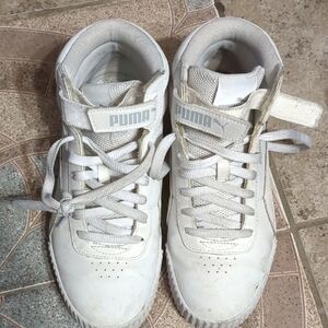 PUMA White High-Top Sneakers